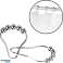 Shower curtain rings metal 7.2 cm 12 pieces in a sales blister image 2