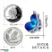 Blue Ocean Collana a forma di cuore realizzata con cristalli Swarovski® | Collana pendente placcata in oro bianco per donne e ragazze adolescenti - foto 3