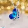 Blue Ocean Collana a forma di cuore realizzata con cristalli Swarovski® | Collana pendente placcata in oro bianco per donne e ragazze adolescenti - foto 4