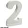 Divers numéros décoratifs Pincello en bois blanc photo 3
