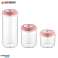 Herzberg HG-CK785: Set di barattoli sottovuoto Rosa foto 2