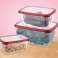 Herzberg HG-L772 : Coffret 3 pièces Extra Deep Bio Saver Rouge photo 8