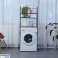 Herzberg HG 03305: Organizer per ripiani per lavatrice e bagno a 3 livelli nero foto 1