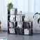 Herzberg 9 Layer Staircase Shelf Book Cabinet Rack de rangement 125x125cm Gris photo 3