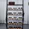 Herzberg HG 03329: 6 Layer Storage Shoe Rack  47x100cm    Black image 1