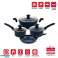 Herzberg Set di pentole forgiate rivestite in marmo 7 pezzi blu foto 4