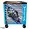 SERVANTE D&#039;ATELIER RACING MOTO BLEU 7 TIROIRS 581 OUTILS.KM-7/7 photo 2