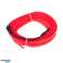 Tira Ambiental LED Iluminación Ambiental Tira de Fibra Óptica 3m Rojo fotografía 4