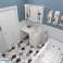 Aluminum Wall Lamp Over Picture Mirror Portrait Hermetic Cabinet With Light Bulb image 2