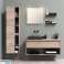 Aluminum Wall Lamp Over Picture Mirror Portrait Hermetic Cabinet With Light Bulb image 1