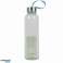 Trinkflasche Glas 500 ml mit Edelstahlkappe und farbiger Handschlaufe .6 sortiert Bild 1