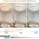 Ventilateur de plafond avec éclairage, plafonnier 50CM 35W avec ventilateur LED photo 4