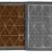80 pcs ASQUARE floor mats brown with triangle pattern 40x60cm household items, remaining stock wholesale special items image 1