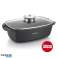 Herzog HR ROS34M: 34cm Die Cast Stone Coated Roasting Pot with Glass Lid Aroma Knob image 2