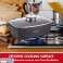 Herzog HR ROS34M: 34cm Die Cast Stone Coated Roasting Pot with Glass Lid Aroma Knob image 4