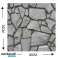 3D geprägte Steinoptik selbstklebende Wandaufkleber Wasserdichte Tapete Einfach zu installieren 10 Stück 30x30cm - Greybrick Bild 2