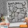 3D geprägte Steinoptik selbstklebende Wandaufkleber Wasserdichte Tapete Einfach zu installieren 10 Stück 30x30cm - Greybrick Bild 4