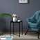 Black Round Metal Table image 1