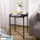 Black Round Metal Table image 2