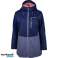 050100 Women's ski jacket by Reaper. A model in a color combination: navy blue with purple image 1