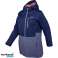 050100 Women's ski jacket by Reaper. A model in a color combination: navy blue with purple image 2