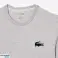 LACOSTE GRÅ / VIT T-SHIRT - BEGRÄNSAT LAGER bild 1