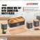 Herzberg HG 04401: Set di scatole per il pane da 4 pezzi con taniche nero opaco foto 1