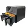 Comfy Nest CN AFD45NB: 2400W μαύρη διπλή φριτέζα αέρα διπλού καλαθιού 9L εικόνα 1