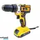 PERCEUSE-VISSEUSE SANS FIL 36V JAUNE + 2 BATTERIES 5.0Ah W ONDRAGON photo 5
