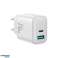Joyroom Wandoplader USB C / USB A 20W PD / QC 3.0 Wit foto 6
