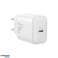 Joyroom USB C PD Wandoplader 20W Wit USB C / USB C Kabel foto 1