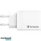 Зарядное устройство переменного тока Verbatim 30 Вт 3xUSB A/ USB C PD 3.0 Белый изображение 1