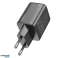 HOCO 2 x Type C PD QC 45W GaN fali töltő fekete kép 1
