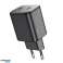 HOCO 2 x Type C PD QC 45W GaN fali töltő fekete kép 3