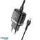HOCO Type C Cable AC Charger Type C to Type C PD QC3.0 20W Black image 3