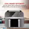 Comfy Nest CN AFD45NB: 2400W μαύρη διπλή φριτέζα αέρα διπλού καλαθιού 9L εικόνα 4