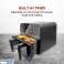 Comfy Nest CN AFD45NB: 2400W μαύρη διπλή φριτέζα αέρα διπλού καλαθιού 9L εικόνα 6