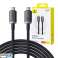 USB C to USB C Cable Baseus Crystal Shine 100W 1 5m 20Gb black image 5