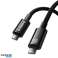 Baseus Tungsten Gold USB C σε USB C USB Καλώδιο 100W 1 5m μαύρο εικόνα 2