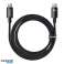 Baseus Tungsten Gold USB C σε USB C USB Καλώδιο 100W 1 5m μαύρο εικόνα 6