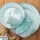 Aqua blue Home Essentials seramik yemek tabakları 28cm fotoğraf 1