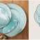 Aqua blue Home Essentials seramik yemek tabakları 28cm fotoğraf 3