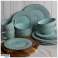 Aqua blue Home Essentials seramik yemek tabakları 28cm fotoğraf 4