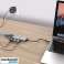 Ecobox Dex C Tipi Adaptör HDMI USB RJ45 C Tipi Gümüş fotoğraf 3
