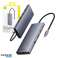 Hub 13en1 Baseus PortalJoy USB C HDMI DP VGA C USB RJ45 Gris photo 6