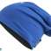 Bonnet réversible, bonnet, casquette de sport avec imprimé réfléchissant bleu-argent photo 1