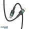 USB Type-C Lightning PD 3A Cable Black Braid 1m D62 20W image 1