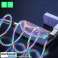 Micro Denmen LED Streamer USB Kabel 1m Silber D25 2 4A Bild 1