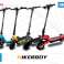 Scooters eléctricos HIKERBOY con batería intercambiable, 4 amortiguadores, luz de 3 colores, pantalla LCD y control de aplicaciones para teléfonos inteligentes, faros automáticos fotografía 1