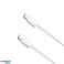ECOBOX USB Type C to Type C Cable 3A 1m White PD Fast Charging image 1